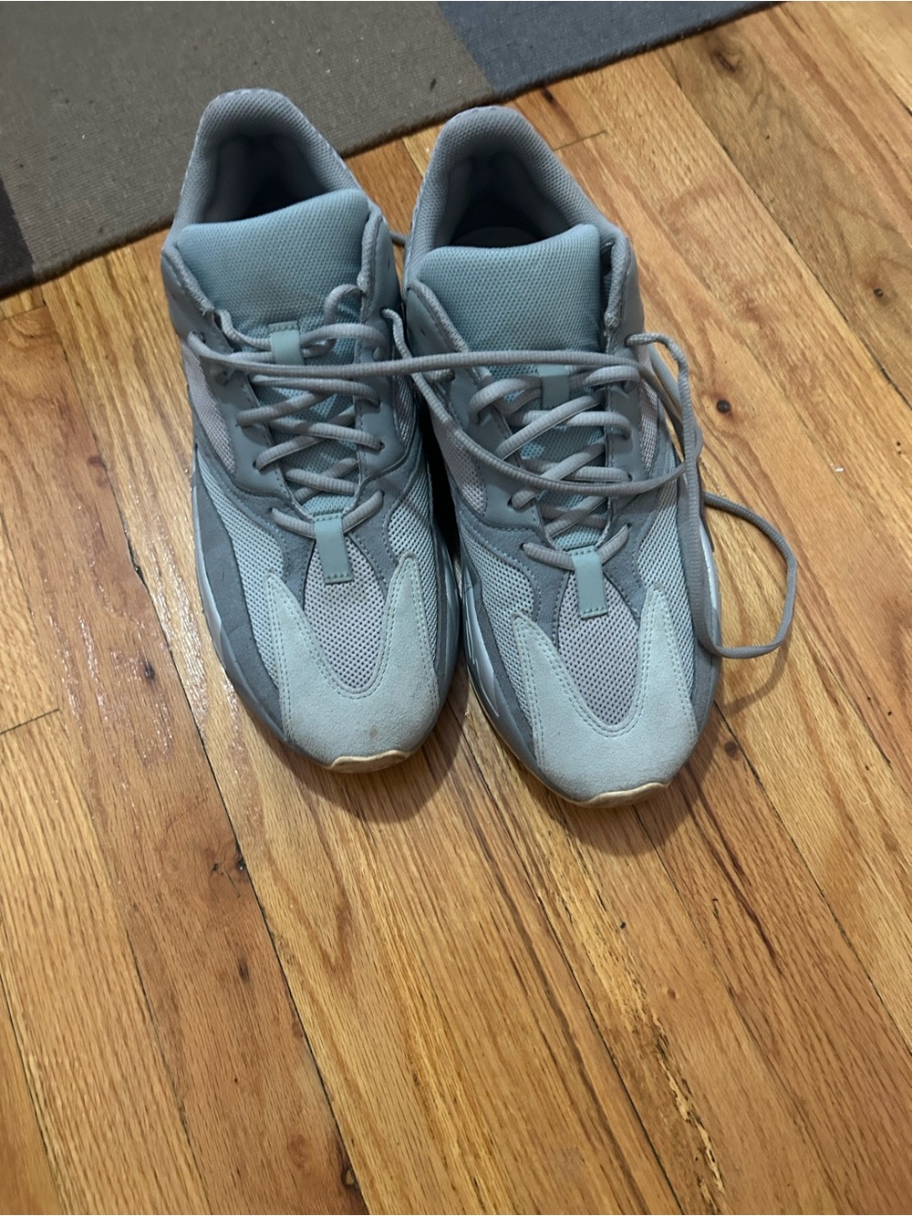 adidas Men's Light Blue and Gray Chunky Sneakers